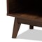 Baxton Studio Lena Mid-Century Walnut Finished 5-Shelf Wood Entryway Shoe Cabinet 157-9536 - alternate 5